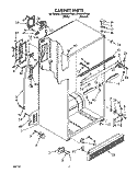 CABINET Diagram and Parts List for ET25RKXYN01  Whirlpool Refrigerator
