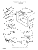 FREEZER LINER PARTS Diagram and Parts List for GB9FHDXWS05  Whirlpool Refrigerator
