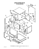 UPPER OVEN Diagram and Parts List for KEBS276XBL0  KitchenAid Wall Oven