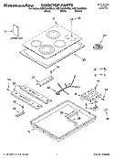 Part Location Diagram of WP8286070 Whirlpool Surface Element Control Switch
