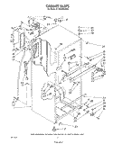 CABINET Diagram and Parts List for ET18SKRSW03  Whirlpool Refrigerator