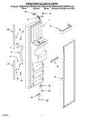 FREEZER DOOR Diagram and Parts List for GS2SHAXLL03  Whirlpool Refrigerator