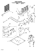 UNIT Diagram and Parts List for GR9SHMXKQ00  Whirlpool Refrigerator