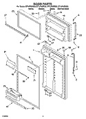 DOOR PARTS Diagram and Parts List for ET1LFKXKS03  Whirlpool Refrigerator