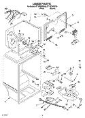 LINER PARTS Diagram and Parts List for ET1WTKXKQ08  Whirlpool Refrigerator