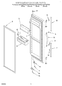 REFRIGERATOR DOOR Diagram and Parts List for GD27DFXFT03  Whirlpool Refrigerator