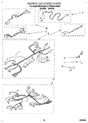 WIRING HARNESS Diagram and Parts List for KEBS276BWH2  KitchenAid Wall Oven