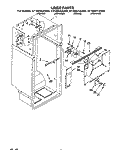 LINER Diagram and Parts List for ET18NKYAW00  Whirlpool Refrigerator