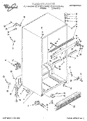 CABINET Diagram and Parts List for ET20TKXBN00  Whirlpool Refrigerator