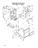DISPENSER FRONT Diagram and Parts List for ED25PWXXN00  Whirlpool Refrigerator
