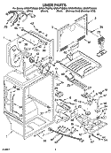 LINER PARTS Diagram and Parts List for GR2SHTXMB00  Whirlpool Refrigerator