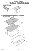 SHELF, OPTIONAL Diagram and Parts List for ET4WSKYKQ02  Whirlpool Refrigerator