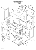 CHASSIS PARTS Diagram and Parts List for TGP310LW1  Estate Range