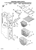 FREEZER LINER PARTS Diagram and Parts List for GS6SHEXNB00  Whirlpool Refrigerator