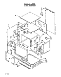 OVEN Diagram and Parts List for  KitchenAid Microwave Oven Combo