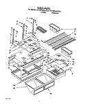 SHELF, LIT/OPTIONAL Diagram and Parts List for ET22PKXAW00  Whirlpool Refrigerator
