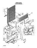 UNIT Diagram and Parts List for ET18SKRWN01  Whirlpool Refrigerator