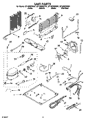 UNIT PARTS Diagram and Parts List for GT1SHWXPT01  Whirlpool Refrigerator