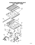 COMPARTMENT SEPARATOR Diagram and Parts List for ET18DKXWW01  Whirlpool Refrigerator
