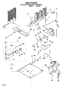 UNIT Diagram and Parts List for ET8LFKXKQ02  Whirlpool Refrigerator