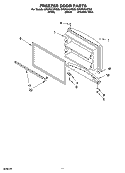 FREEZER DOOR PARTS, OPTIONAL PARTS Diagram and Parts List for GR9FHKXPS00  Whirlpool Refrigerator