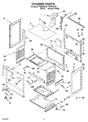 CHASSIS PARTS Diagram and Parts List for TGP325LW1  Estate Range