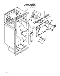 LINER Diagram and Parts List for ET22DKXYN00  Whirlpool Refrigerator