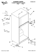 CABINET PARTS Diagram and Parts List for ET4WSMYKQ02  Whirlpool Refrigerator