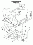 MANIFOLD PARTS Diagram and Parts List for TGS326VD1  Estate Range