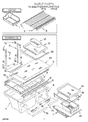 SHELF, LIT/OPTIONAL Diagram and Parts List for ET18UMXGN01  Whirlpool Refrigerator