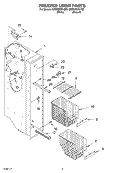 FREEZER LINER Diagram and Parts List for GD2NHGXLT00  Whirlpool Refrigerator