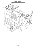 LINER Diagram and Parts List for ET18JMXMWR0  Whirlpool Refrigerator