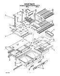 SHELF, LIT/OPTIONAL Diagram and Parts List for ET20RKXYW10  Whirlpool Refrigerator