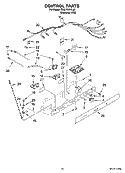 CONTROL PARTS Diagram and Parts List for  Whirlpool Refrigerator