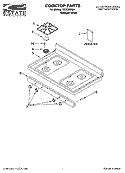 COOKTOP PARTS Diagram and Parts List for TGS325MQ4  Estate Range