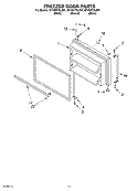 FREEZER DOOR Diagram and Parts List for GT1SHTXLB01  Whirlpool Refrigerator