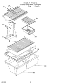 SHELF, LIT/OPTIONAL Diagram and Parts List for ET21NKXGW00  Whirlpool Refrigerator