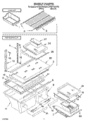 SHELF, OPTIONAL Diagram and Parts List for ET8RHMXKQ01  Whirlpool Refrigerator