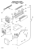 ICE MAKER, OPTIONAL Diagram and Parts List for GS6SHANLB10  Whirlpool Refrigerator
