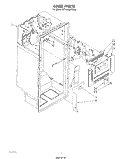 LINER Diagram and Parts List for ET18HMXTW00  Whirlpool Refrigerator