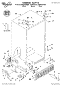 CABINET, LITERATURE Diagram and Parts List for GD5SHGXKB02  Whirlpool Refrigerator