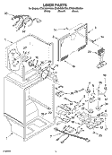 LINER PARTS Diagram and Parts List for ET8CHMXKB04  Whirlpool Refrigerator