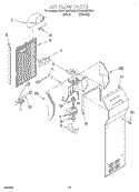 AIRFLOW Diagram and Parts List for ED25RQXFW00  Whirlpool Refrigerator