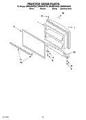FREEZER DOOR, OPTIONAL Diagram and Parts List for GR9SHKXKB00  Whirlpool Refrigerator