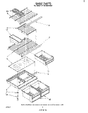 SHELF Diagram and Parts List for ET18CKXMWR2  Whirlpool Refrigerator