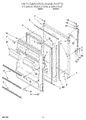 REFRIGERATOR DOOR, LIT/OPTIONAL Diagram and Parts List for ET20NKXAW00  Whirlpool Refrigerator