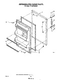 REFRIGERATOR DOOR , LIT / OPTIONAL Diagram and Parts List for ET18SCXMWR2  Whirlpool Refrigerator