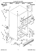CABINET Diagram and Parts List for ET18NMYAN00  Whirlpool Refrigerator