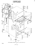 CABINET Diagram and Parts List for ET18TKXMWR2  Whirlpool Refrigerator