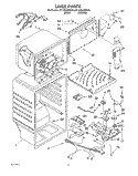 LINER Diagram and Parts List for ET18GKXDW03  Whirlpool Refrigerator